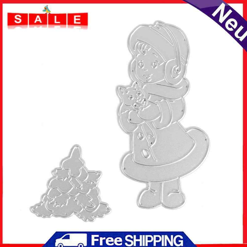Silicone Cat Girl Seal DIY Stamping Scrapbook Paper Cut This Album Tool Gift