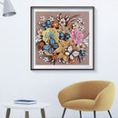 5D DIY Flower Grass Partial Special Shape Rhinestone Drawing Kit for Home