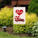 Love Car Door Decoration Flag for Home Linen Flag Wall Plaque Hanging Ornam