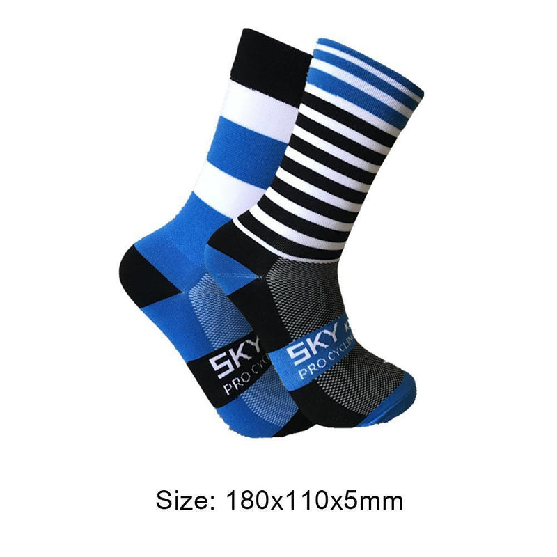 Unisex Running Stripe Long Socks Women Men Sport Soccer Cycling Breathable Socks