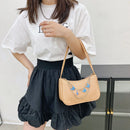 Retro Butterfly Chain PU Leather Shoulder Underarm Bag Women Casual Small P