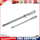 2pcs/set Stainless Steel Cited Clips Elastic Belt Wearing Rope Weaving Tool