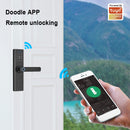 Tuya WiFi Smart Lock Multiple Unlocking WiFi Tuya Smart Door Lock Aluminum Al