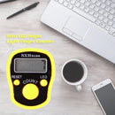LCD Display Finger Counter LED Luminous Electronic Tally Counter (Yellow) Newly