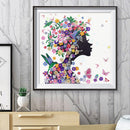 5D DIY Special Shaped Diamond Painting Girl Cross Stitch Mosaic Craft Kit