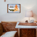 Flying Fortress Girl Metal Sign Plaque Wall Poster Decor for Home Cafe Bar