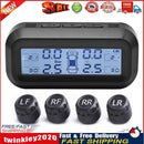 AN-10C Solar Car TPMS Tire Pressure Monitor System (Black+White External) Newly