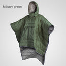 Fashion Winter Warm Ponchos Cape Solid Color Sleeping Bag Outdoor Wearable Cloak
