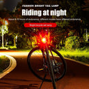 Road Bicycle Taillight Warning Aluminum Helmet Lights (2XRed Light)