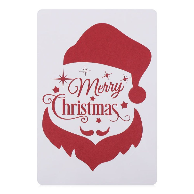 Embossing Layering Stencils Merry Christmas Scrapbooking Painting Template
