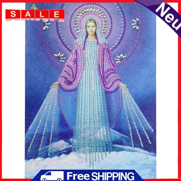 5D Part Drill Special Shaped Diamond Painting Virgin Mary DIY Art Drawing Kit