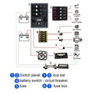 DC12V-24V 5/16 inch Terminal Block Positive Power Distribution Studs Accessories