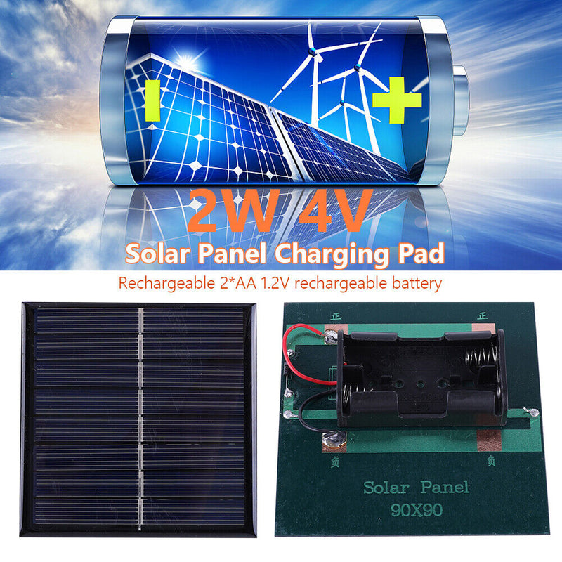 Solar Cell Polycrystalline Silicon for 2AA 1.2V Rechargeable Battery Chargi