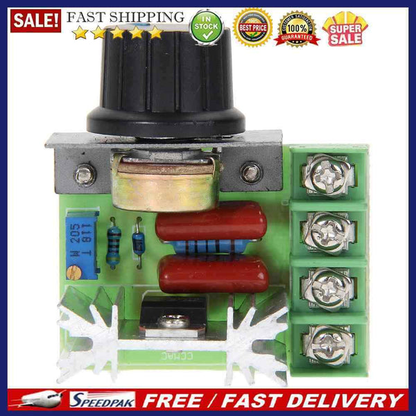 2000W SCR Electronic Voltage Regulator Speed Controller Dimmer Thermostat