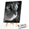 Cat Frameless Picture Oil Paint By Numbers Hand Painted Picture for Bedroom