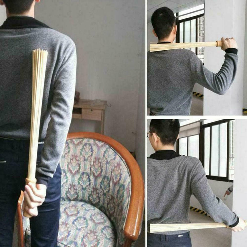 Bamboo Wood Massager Promote Circulation Blood Relaxation Fatigue Stick K0 best