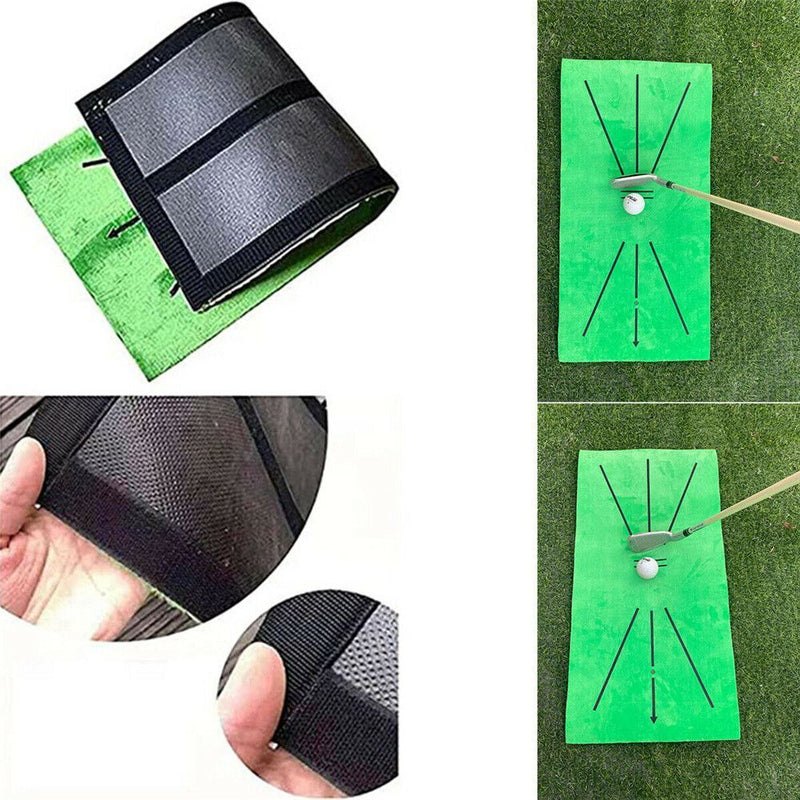 Detection Golf Training Mat Hitting Mat Batting Golf Practice Aid Game Training