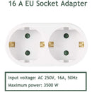German Converter European Conversion Plug 1 to 2 Way EU Standard Socket Adapter