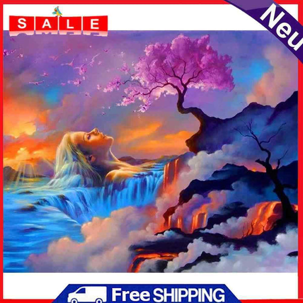 Nature Goddess Oil Paint By Numbers DIY Handpainted on Canvas Wall Art Pictures