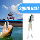 15.5cm 15g Bionic Squid Sea Fishing Lures Artificial Wobbler Bait (Blue)
