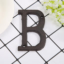 Metal Letters Cast Iron House Sign Doorplate DIY Cafe Wall Decoration (B) Newly