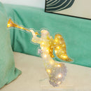 Sculpture Luminous Angel Acrylic Ornament Christmas Art Garden Decoration