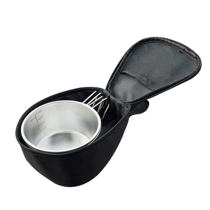 Stainless Steel Bowl Bowl Convenient for Outdoor Camping Backpack Bowl