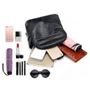 Fashion Leather Women Backpack Shoulder Bag for Teenager Girls Student Daypack