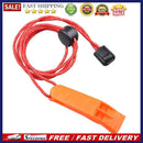 Outdoor Camping Hiking Whistle with Lanyard Rope Plastic Survival Emergency