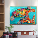 Diamond Painting Marine Turtle Full Round Drill Picture of Rhinestone Drawing