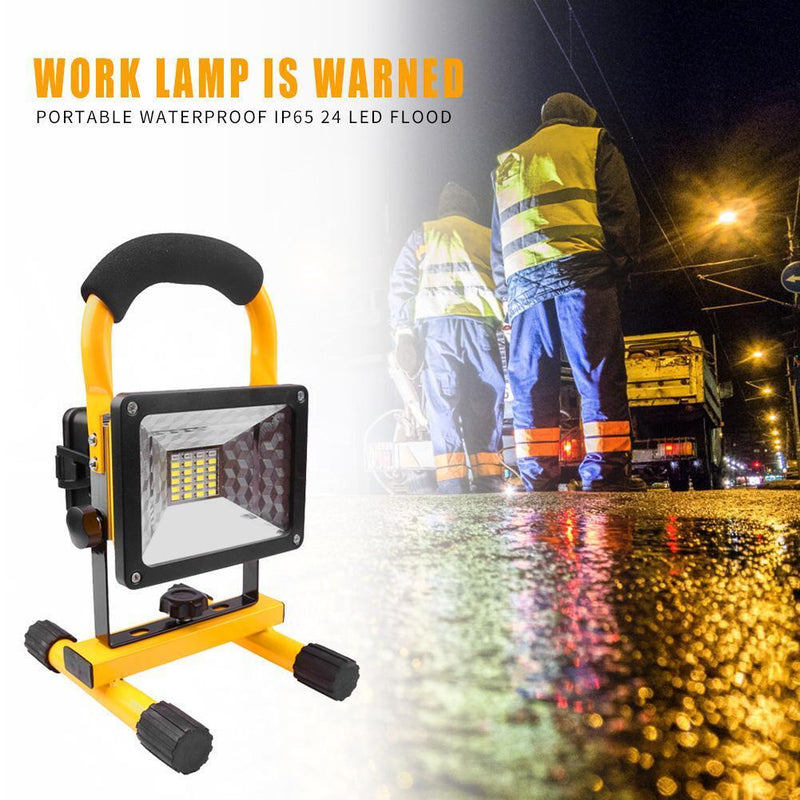 LED Light Waterproof Rechargeable Flood Work Lamp Kit for Outdoor Car Repair
