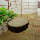 Small Parrot Bird Cage Stand Platform Perch Pet Wood Biting Stick (8-10cm)