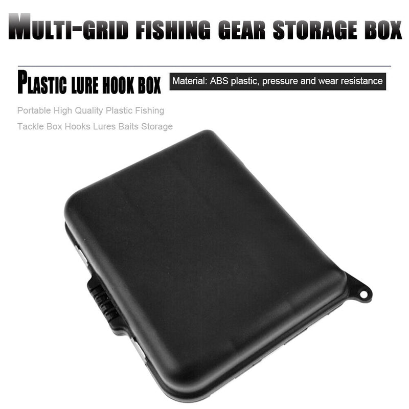 Multi Slots Fishing Tackle Box Portable Lure Hook Bait Storage Case (L) Newly