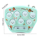 Whack-A-Mole Game - LED Mini Hamster Memory Game Toys Keychain (Cyan) Newly