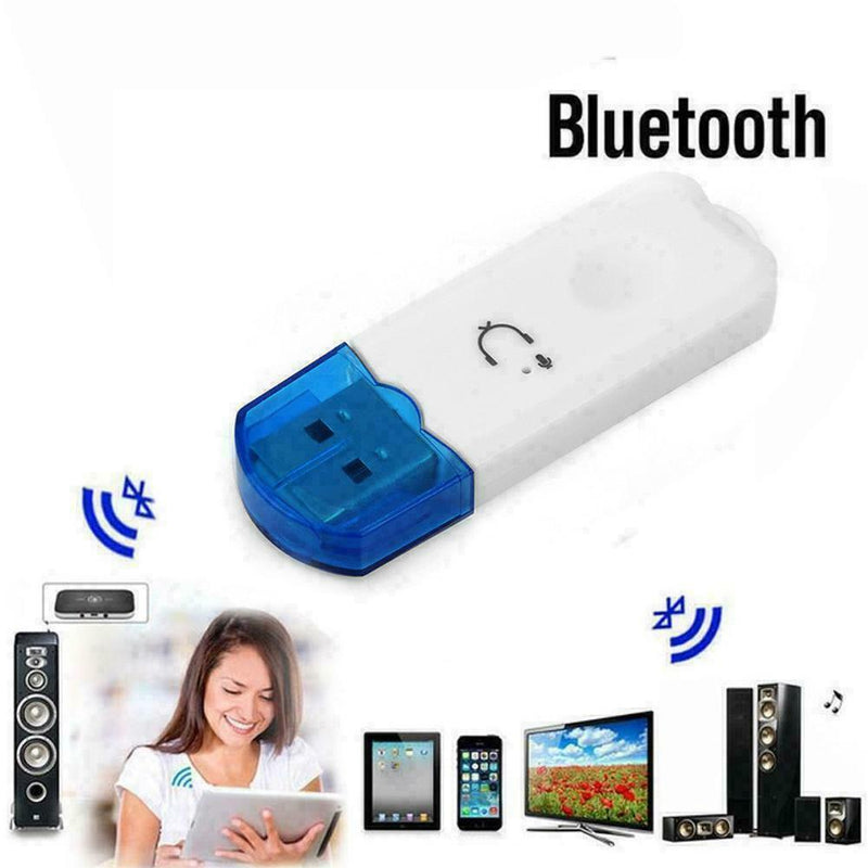 Car USB Bluetooth Wireless Stereo Audio Music Speakers Adapter . Don J3I3
