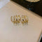 Women Jewellry Trendy Peal Ear Row Sparkling Earrings Earrings Diamond Stud
