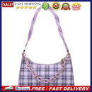 Fashion Plaid PU Leather Women Handbag Tote Simple Chain Underarm Shoulder Bag