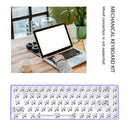 Hot Swap Keyboard Kit Bluetooth-compatible with 72pcs Red Shafts (Purple)