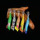 Luminous Lead Sinker Wood Shrimp Lures Squid Hook Fishing Tackle Octopus Bait