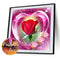 5D DIY Diamond Painting Heart Rose Full Round Drill Mosaic Picture Wall Art Kit