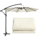 Sunshade Umbrella Cover Outdoor Garden UV Sun Cloth (White 3 meter 6 bone) Newly