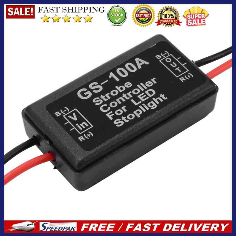 GS-100A Strobe Controller Flasher Module for Car LED Brake Light 3rd Stop Lamp