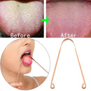 Copper Tongue Scraper  Cleaner Dental Cleaning Stainless Steel Oral Hygiene