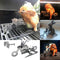 Motorcycle Chicken Grill Stainless Steel BBQ Stand Chicken Turkey Roasting Rack