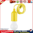 LED Hanging Light Bulb Battery Powered Colorful Pull Cord Bulbs (Yellow) Newly