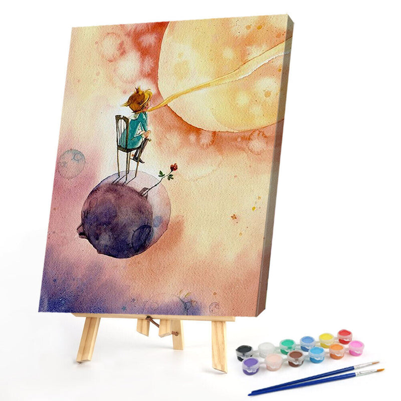 Paint By Numbers Little Prince Color Drawing Wall Art Hand Painted Picture Gifts