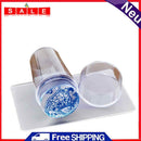 Nail Stamper Clear Silicone Head Manicure Tool Polish Transfer Template Kits