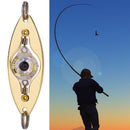 LED Fishing Lure Lamp Underwater Light Eye Shape Fluorescent Baits (White) Newly