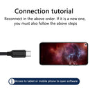 USB Type C to USB B Adapter for Printer MIDI Controller (Black Straight)