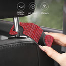 Bling Car Seat Hanger Universal Car Back Seat Organizer Hanger (Red)